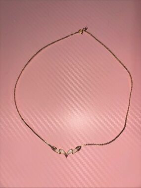Vintage Lady Sedgwick Genuine Ruby & Opal Necklace - Gold Tone